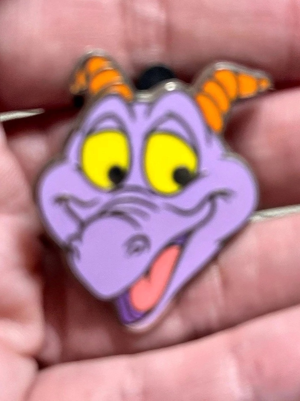 Disney Figment Emotions Series Pin Purple & Orange Brooch